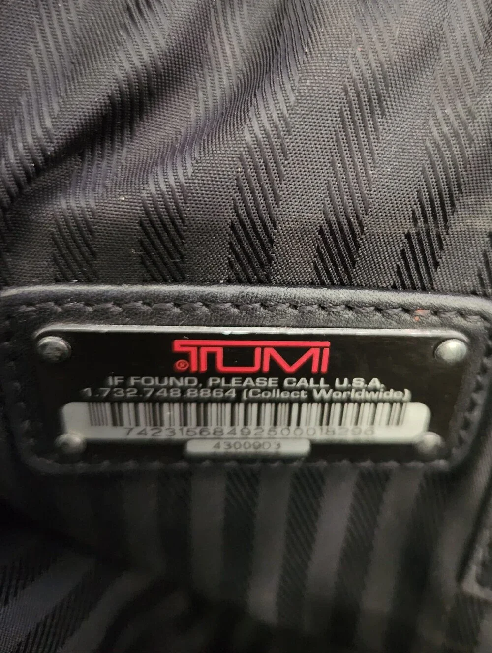 Tumi 43007D3 Ballistic Nylon Laptop Black Men's Briefcase with Shoulder Strap